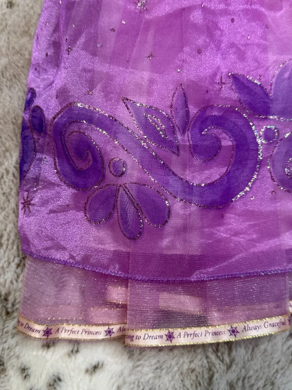 Disney Rapunzel costume girls 4T Tangled purple princess dress Halloween party